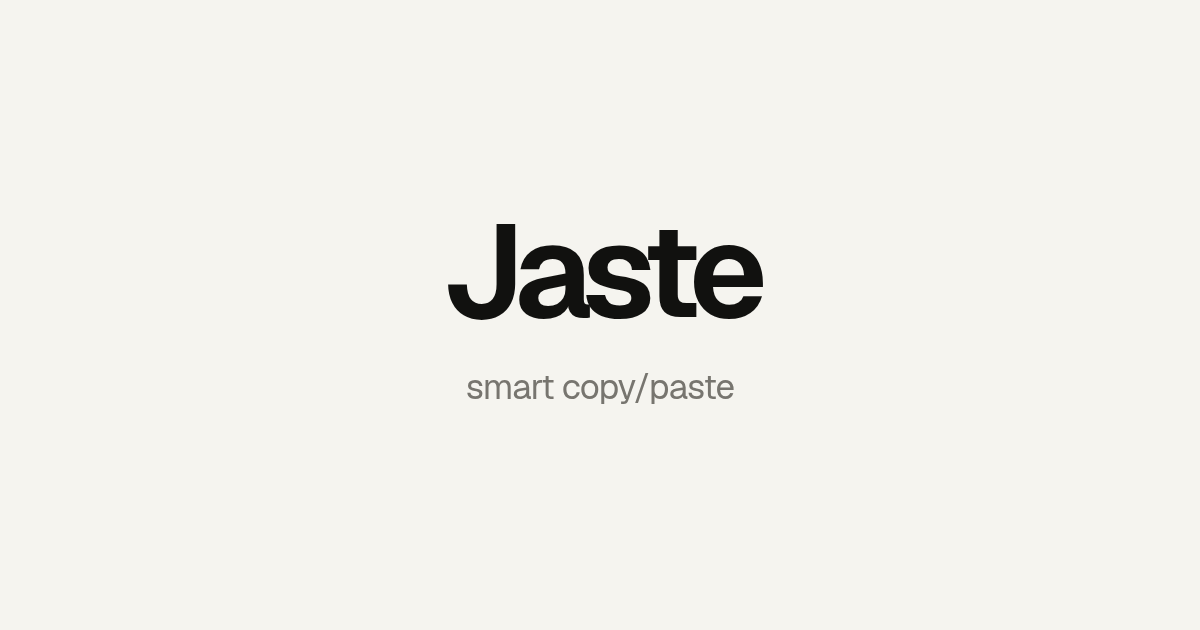 Jaste